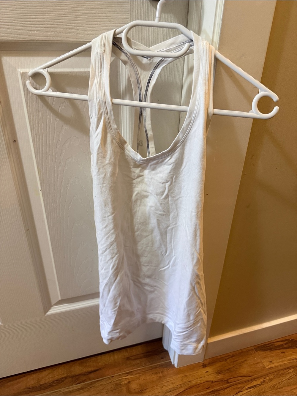 lululemon athletica White Racerback Tank - Lightweight Performance Layer